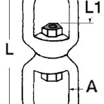 Girella inox doppio occhio 4 mm - immagine 2