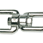 Girella inox doppio occhio 5 mm