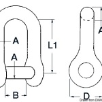 Grillo inox per ancore 8 mm - immagine 2