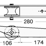 Musone di prua inox 280 x 55 mm - immagine 2