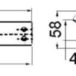 Musone di prua inox 393 x 52 mm