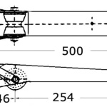 Musone di prua inox satinato 500 mm