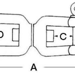 Girella inox occhio/grillo 8 mm - immagine 2