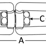 Girella inox occhio/grillo con perno a filo 8 mm - immagine 2
