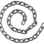 Coppia di spezzoni catena inox 6 mm