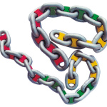 Segna catena 8 mm blu - immagine 2