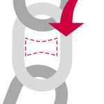 Segna catena 8 mm blu - immagine 3