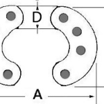 Falsa maglia inox 8 perni 10 mm - immagine 2
