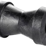 Rullo centrale 130 mm nero