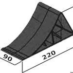 Supporto + cuneo plastica nera - immagine 2