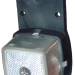 Fanale d'ingombro base gomma bianco