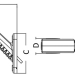 Fanale ingombro LED dx 3 funzioni corpo gomma - immagine 2