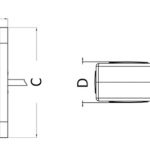 Fanale ingombro LED base piana 3 funz. corpo gomma - immagine 2