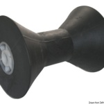 Rullo centrale nero 205 mm Ø foro 21 mm