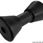 Rullo centrale nero 190 mm Ø foro 25 mm