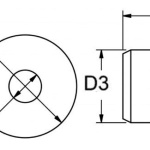 Passaggio nylon per fori Ø10 mm cf.100 pz