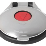 Pulsantiera a pedale inox/rosso