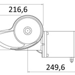 Verricello ITALWINCH Smart Plus 1000W 24V - 8mm alto c/campana - immagine 4