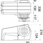 Verricello Italwinch Devon 1500 W - 24 V barbotin 8 mm - immagine 2