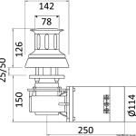 Verricello ITALWINCH tonneggio Nestor 1500W 24V - immagine 2