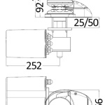 Verricello inox verticale CL-P  1000W 12V - C. 8mm - immagine 2