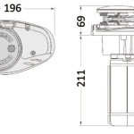 Teleruttore Lewmar 700 W a 2 fili per Pro-Series, V-700, Horizon - immagine 3