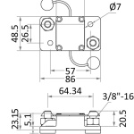 Interruttore termico stagno con riarmo aut.  120 A - immagine 2