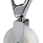 Carrucola 50 mm con moschettone