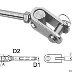 Termin. inox forc.snod. Ø 3mm