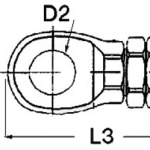 Terminale inox occhio Ø 10mm - immagine 2