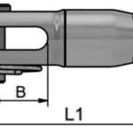 Terminale forcella per rig tessile per cima Ø6 mm - immagine 2