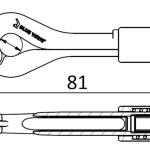 Gancio a scatto x draglie in tessile - immagine 2