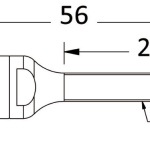 Terminale filettato per draglie tessile Ø4 mm - immagine 3