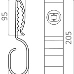 Reggicavi Cable Hook con strap - immagine 2