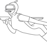 Treccia nera per fucile sub 2 mm - immagine 2