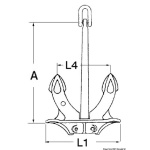Ancora Hall originale 34 kg - immagine 2