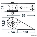 Musone di prua inox 155 x 51 mm - immagine 2