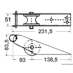 Musone di prua inox 232 x 51 mm - immagine 2