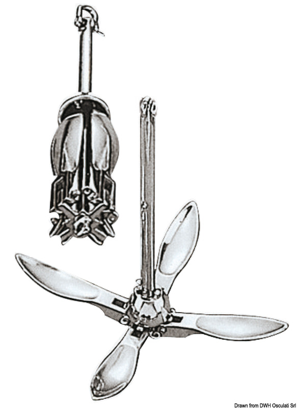 01.138.xx_.jpg Ancora a ombrello inox 1,5 kg - immagine 1