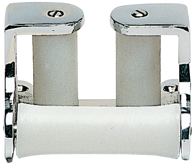 01.345.00.jpg Passacatena ottone cromato 3 rulli - immagine 1