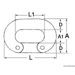 Falsa maglia inox 6 mm - immagine 2