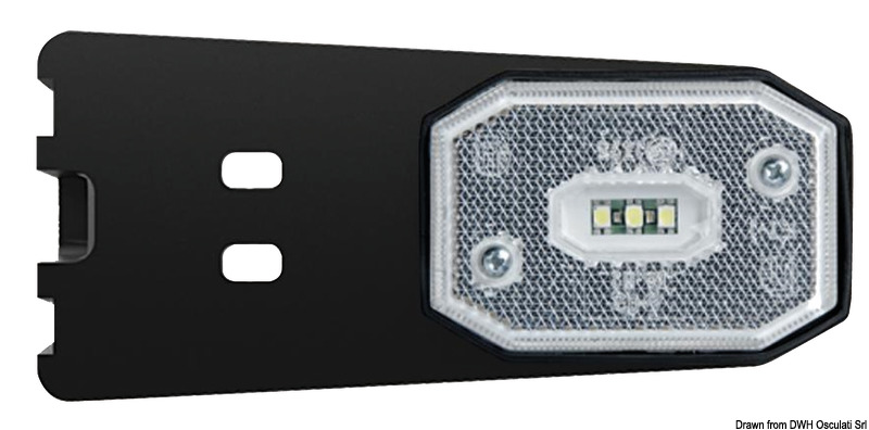 02.021.41.jpg Fanale posizione LED anteriore luce bianca staffa - immagine 1