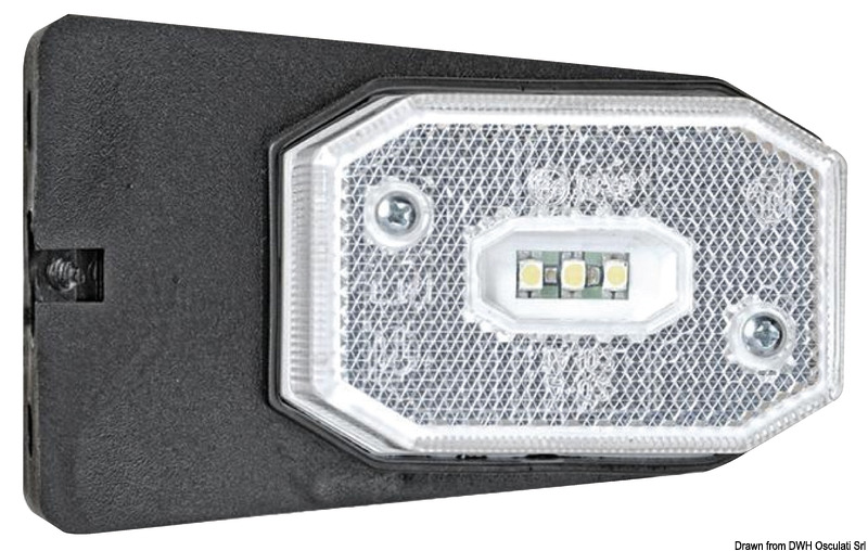 02.021.42.jpg Fanale posizione LED anteriore luce bianca staffa - immagine 1