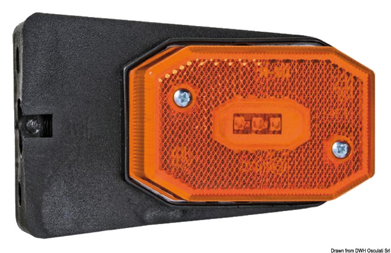 02.021.51.jpg Fanale posizione LED laterale luce arancio staffa - immagine 1