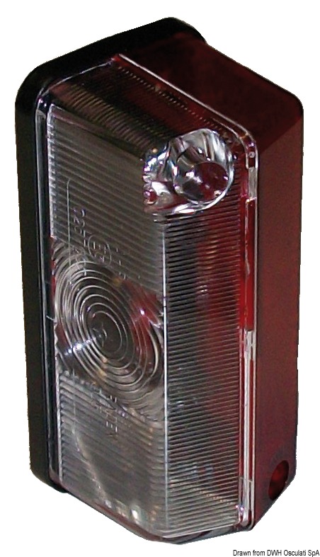 02.022.01.jpg Fanale d'ingombro base piana bianco/rosso - immagine 1