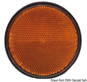 02.023.32.jpg Catarifrangente adesivo arancio 60 mm - immagine 1