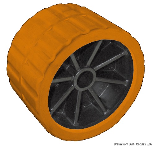 02.029.04.jpg Rullo laterale arancio 75 mm Ø foro 15 mm - immagine 1