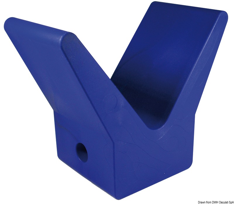02.029.80.jpg Fermaprua blu in gomma 105 x 67 x 124 mm - immagine 1