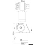 Verricello Italwinch Obi 1000 W - 12 V con campana - barbotin 8 mm - immagine 2