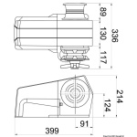 Verricello Italwinch Devon 1000 W - 12 V barbotin 8 mm - immagine 2